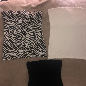 No Boundaries Strapless Junior Tops